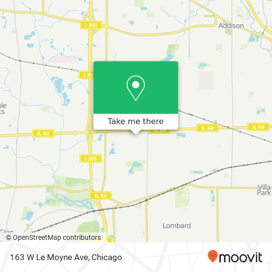 163 W Le Moyne Ave map