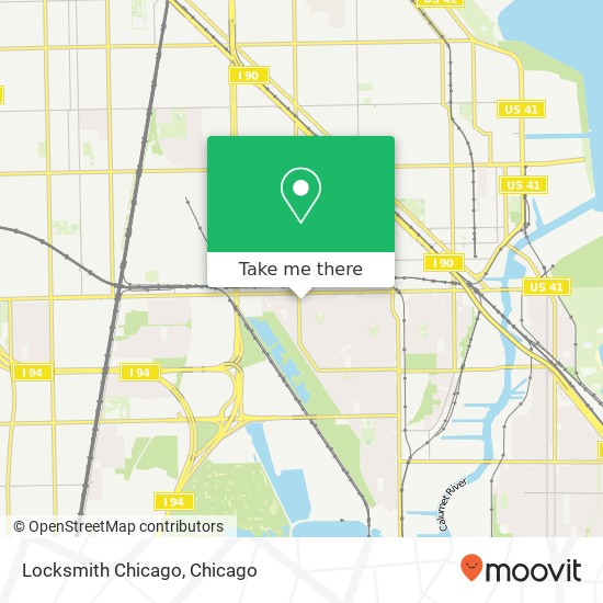 Locksmith Chicago map