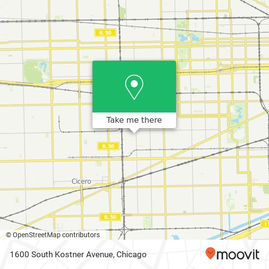 1600 South Kostner Avenue map