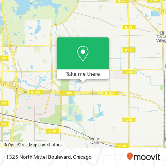 1325 North Mittel Boulevard map