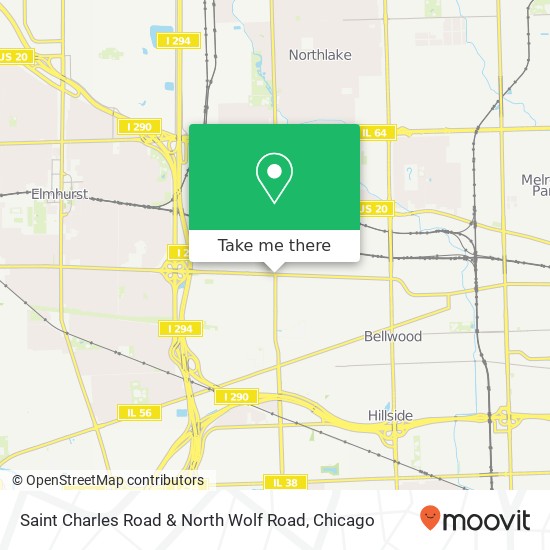 Saint Charles Road & North Wolf Road map