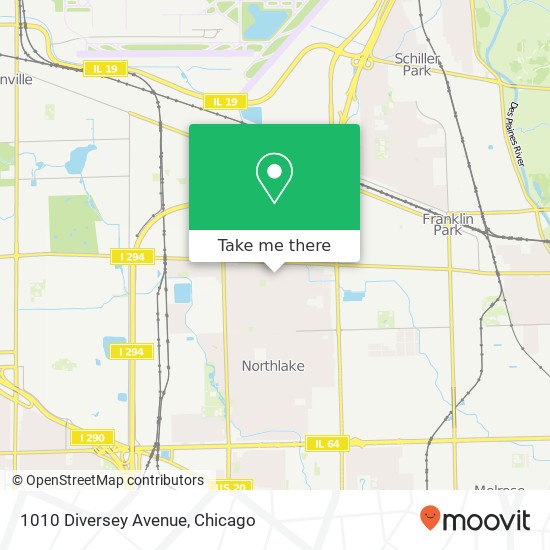 1010 Diversey Avenue map