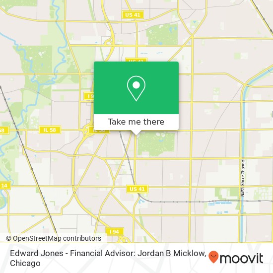 Mapa de Edward Jones - Financial Advisor: Jordan B Micklow
