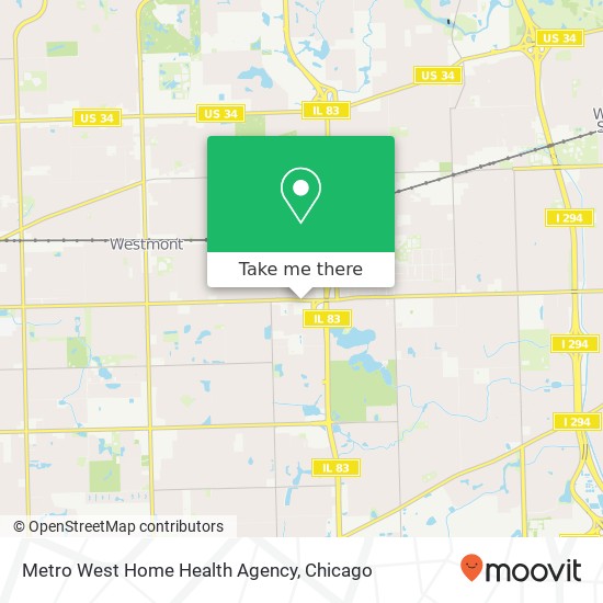Metro West Home Health Agency map