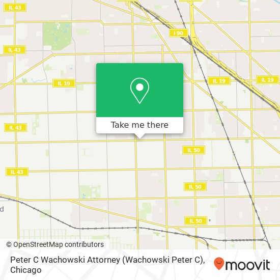 Peter C Wachowski Attorney map