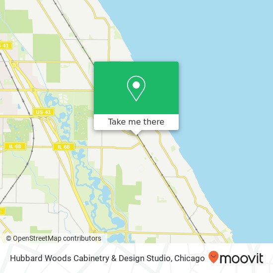 Hubbard Woods Cabinetry & Design Studio map