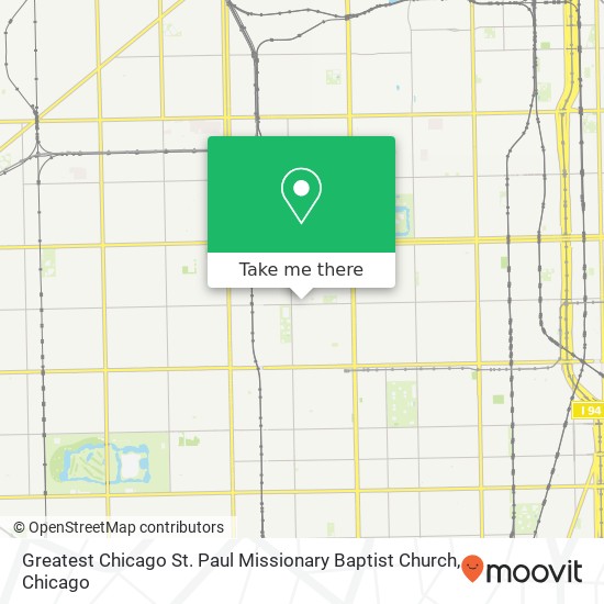 Mapa de Greatest Chicago St. Paul Missionary Baptist Church