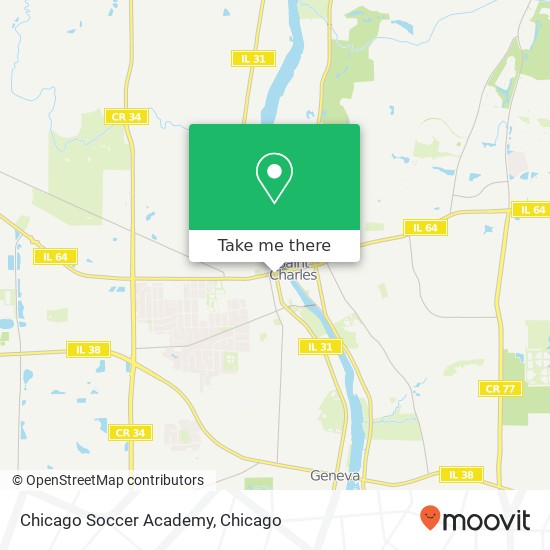 Mapa de Chicago Soccer Academy