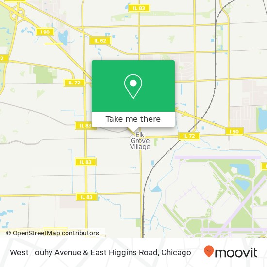 West Touhy Avenue & East Higgins Road map