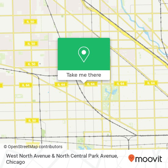 Mapa de West North Avenue & North Central Park Avenue