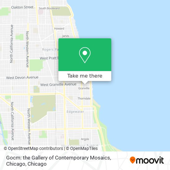 Gocm: the Gallery of Contemporary Mosaics, Chicago map