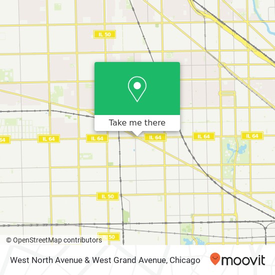 Mapa de West North Avenue & West Grand Avenue