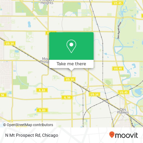 N Mt Prospect Rd map