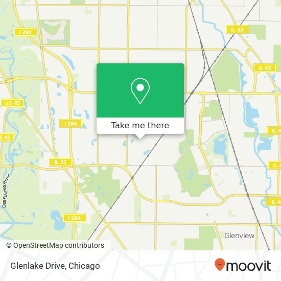 Glenlake Drive map