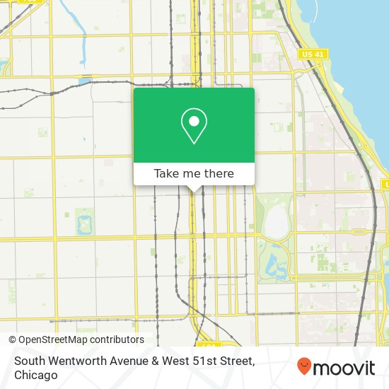 South Wentworth Avenue & West 51st Street map