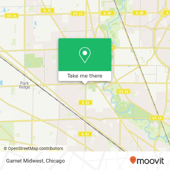 Mapa de Garnet Midwest