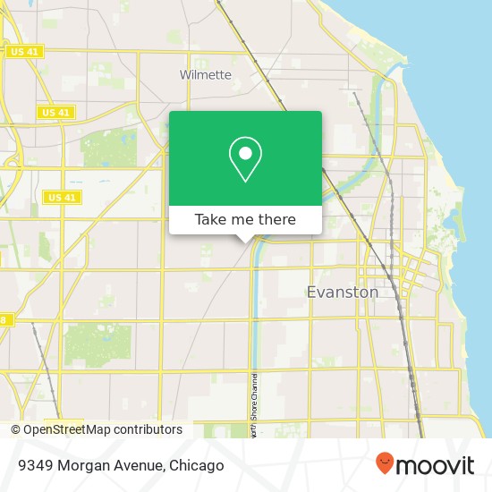 Mapa de 9349 Morgan Avenue