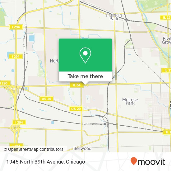 1945 North 39th Avenue map