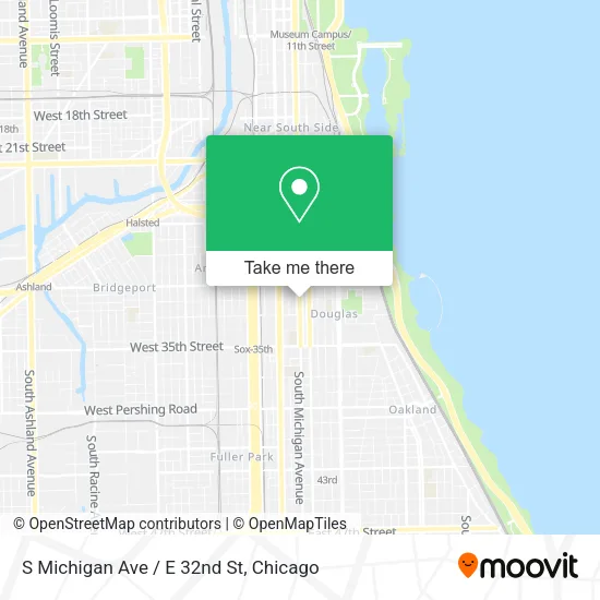 S Michigan Ave / E 32nd St map