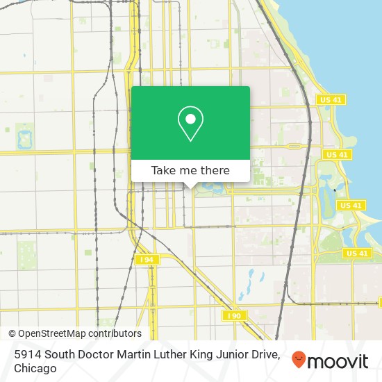 5914 South Doctor Martin Luther King Junior Drive map
