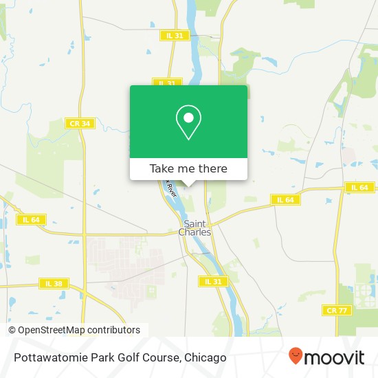 Mapa de Pottawatomie Park Golf Course