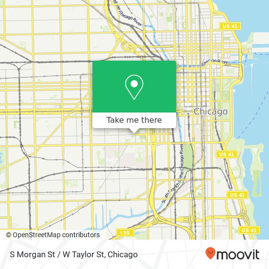 Mapa de S Morgan St / W Taylor St