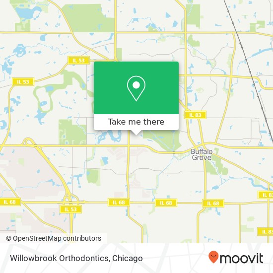 Willowbrook Orthodontics map