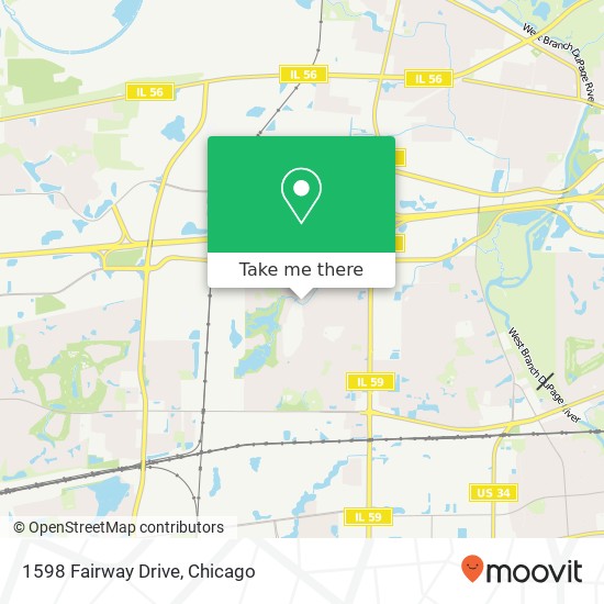 1598 Fairway Drive map