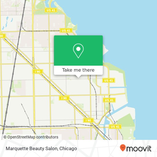 Marquette Beauty Salon map