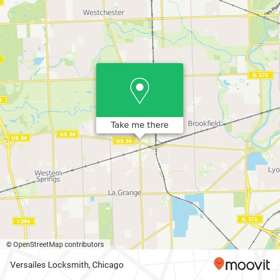 Versailes Locksmith map