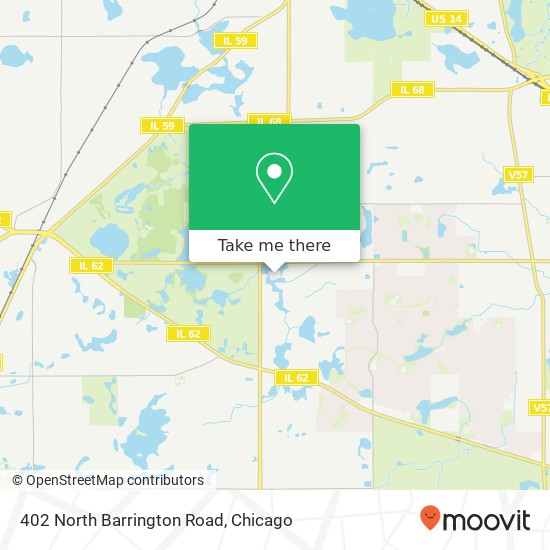 Mapa de 402 North Barrington Road
