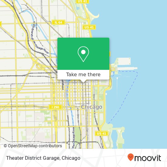 Mapa de Theater District Garage