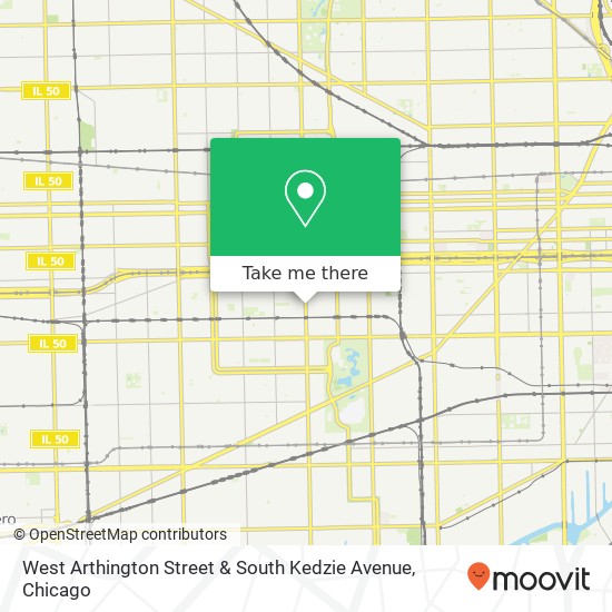 West Arthington Street & South Kedzie Avenue map