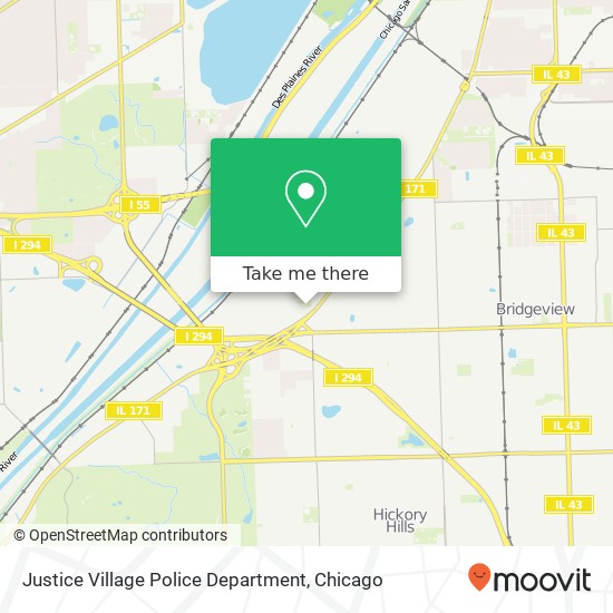 Justice Village Police Department map