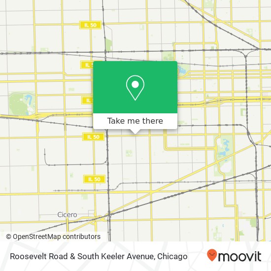 Mapa de Roosevelt Road & South Keeler Avenue