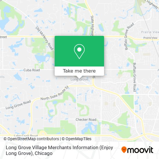 Mapa de Long Grove Village Merchants Information (Enjoy Long Grove)