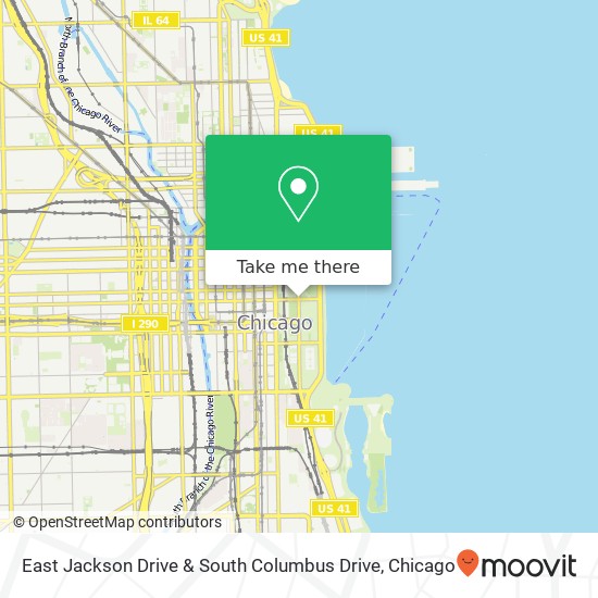 Mapa de East Jackson Drive & South Columbus Drive