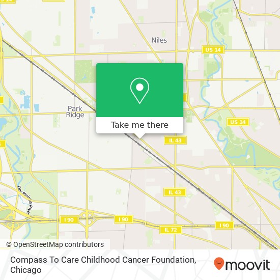 Compass To Care Childhood Cancer Foundation map