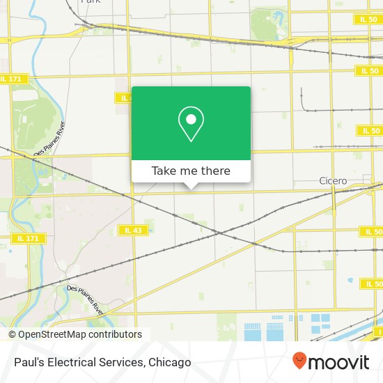 Mapa de Paul's Electrical Services