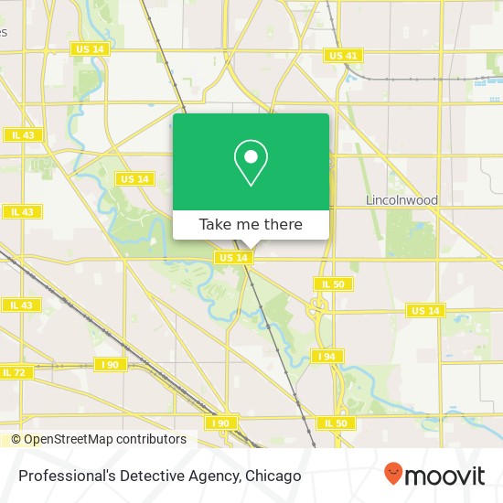 Professional's Detective Agency map