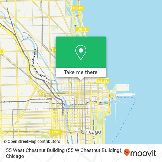 55 West Chestnut Building map