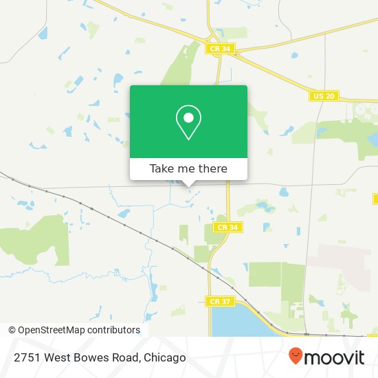 Mapa de 2751 West Bowes Road