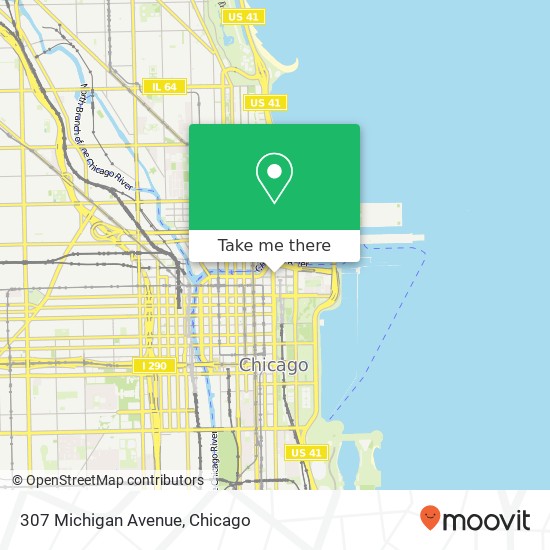 307 Michigan Avenue map