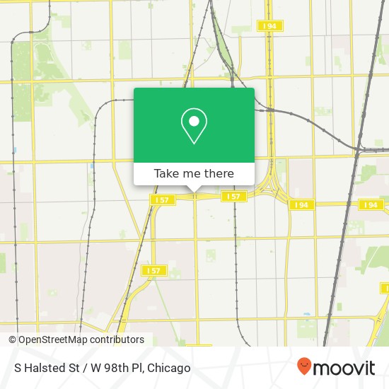 S Halsted St / W 98th Pl map