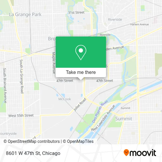 8601 W 47th St map