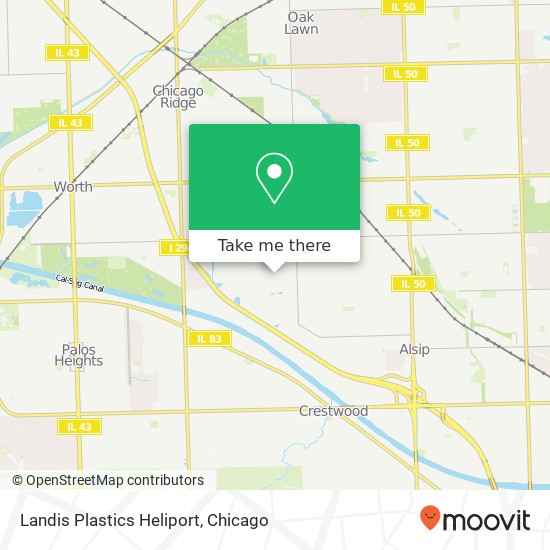 Landis Plastics Heliport map