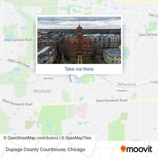 Dupage County Courthouse map
