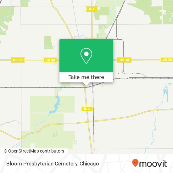 Bloom Presbyterian Cemetery map