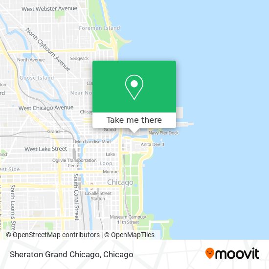 Sheraton Grand Chicago map