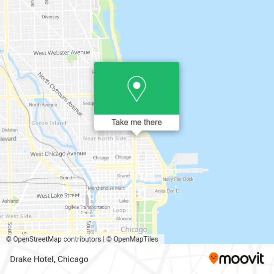 Drake Hotel map